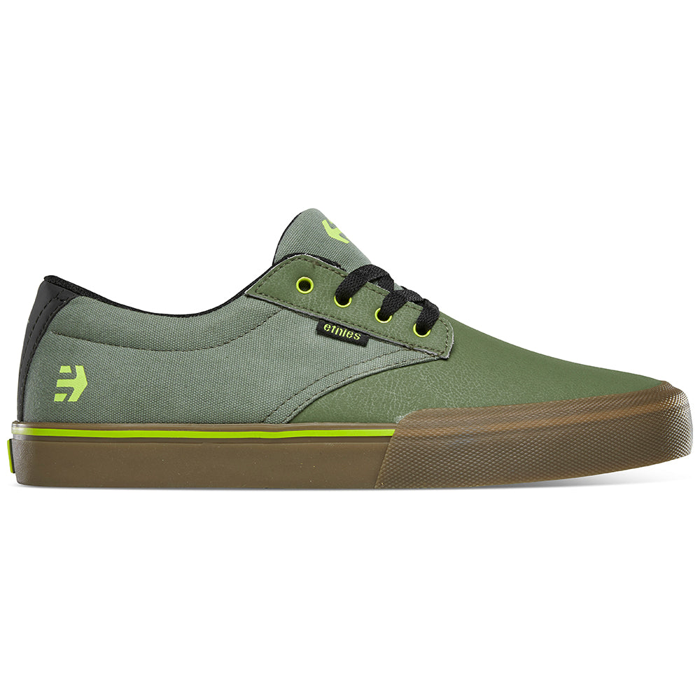 ETNIES JAMESON VULC BMX MTB FLAT SHOES [GREEN/GUM] – RIDESTORE